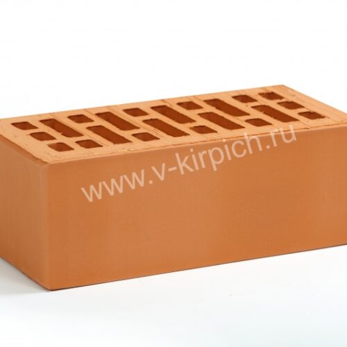 Кирпич лицевой керамический утолщенный персиковый М175 ГОСТ 530-2012