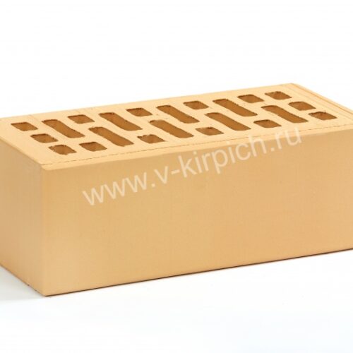 Кирпич лицевой керамический утолщенный соломенный М175 ГОСТ 530-2012