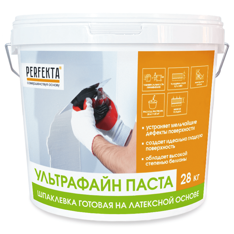 Шпаклевка готовая на латексной основе Ультрафайн Паста