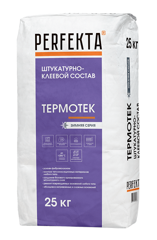 Штукатурно-клеевой состав Термотек Зимняя серия
