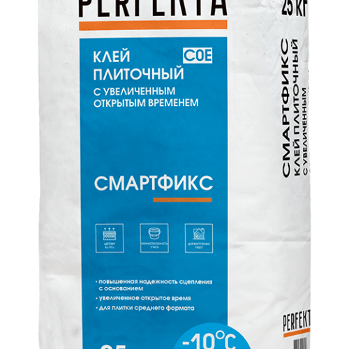 Клей плиточный с увеличенным открытым временем Смартфикс C0 E Зимняя серия