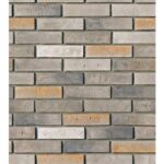 Рядовая плитка White Hills Терамо брик 350-80 с расшивкой 1