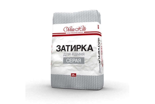 СЕРАЯ цементная затирка для тротуарной плитки WHITE HILLS