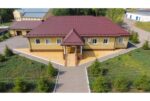Металлочерепица "Камея" ("Kamea") v01 0,5 PurLite Matt RAL 3005 красное вино — изображение 13