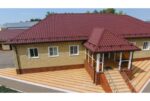 Металлочерепица "Камея" ("Kamea") v01 0,5 PurLite Matt RAL 3005 красное вино — изображение 3