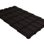 Металлочерепица "Квадро профи" ("Quadro Profi") v02 0,5 Satin RAL 9005 черный