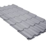Металлочерепица "Квинта плюс" ("Kvinta plus") 0,5 Satin RAL 9006 бело-алюминиевый