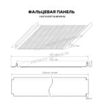 Фальцевая панель Металл Профиль FASTCLICK-В (VikingMP E-20-8017-0.5) — изображение 3