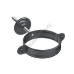 Хомут держатель трубы Aquasystem D100 мм, GreenCoat Pural BT matt, RR 23 (серый)