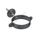 Хомут держатель трубы Aquasystem D100 мм, GreenCoat Pural BT, RR 23 (серый)