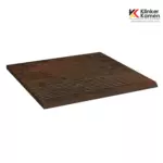 Клинкерная ступень плоская Paradyz Semir Brown 300x300x11 мм