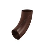 Колено сливное Aquasystem D90 мм, GreenCoat Pural BT matt, RAL 8017 (коричневый)
