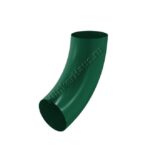 Колено трубы Aquasystem D90 мм, GreenCoat Pural BT, RAL 6005 (зеленый)