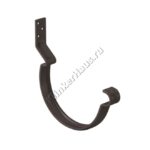 Крюк крепления желоба короткий Aquasystem D150 мм, GreenCoat Pural BT, RR 32 (коричневый)