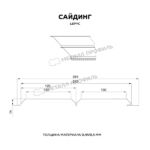 Сайдинг МЕТАЛЛ ПРОФИЛЬ Lбрус-15х240 (ECOSTEEL_T-12-Дуб-0.45) — изображение 2