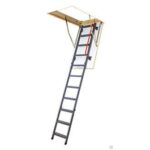 Лестница складная металлическая FAKRO 60х140 LMK-305