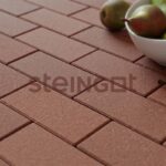 Тротуарная плитка Steingot Прямоугольник Коричневый 40 (верхний прокрас, минифаска), 200x100x40