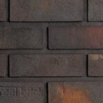 Минеральная плитка ручной формовки REAL BRICK Черный магнезит Базовый, 0.5WDF 215x65x20 мм