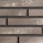 Минеральная плитка ручной формовки REAL BRICK Дымчатый Базовый, 0.5 Ригель 440x50x20 мм