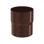 Соединитель трубы муфта Aquasystem D90 мм, GreenCoat Pural BT, RAL 8017 (коричневый)
