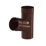 Тройник Aquasystem D100 мм, GreenCoat Pural BT, RAL 8017 (коричневый)