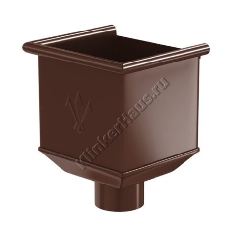 Воронка водосборная Aquasystem D90 мм, GreenCoat Pural BT matt, RAL 8017 (коричневый)