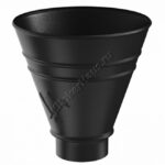 Воронка водосборная круглая Aquasystem D90 мм, GreenCoat Pural BT matt, RR 33 (черный)