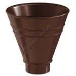 Воронка водосборная круглая Aquasystem D90 мм, GreenCoat Pural BT, RAL 8017 (коричневый)