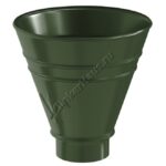 Воронка водосборная круглая Aquasystem D90 мм, GreenCoat Pural BT, RR 11 (зеленый)