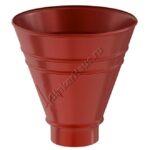 Воронка водосборная круглая Aquasystem D90 мм, GreenCoat Pural BT, RR 29 (красный)