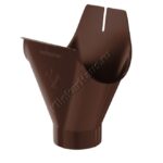 Воронка желоба Aquasystem D125 мм, GreenCoat Pural BT matt, RAL 8017 (коричневый)