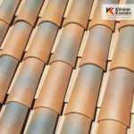 Керамическая черепица La Escandella Curved Roof Tile T5J Jaspee Red 215×500 мм
